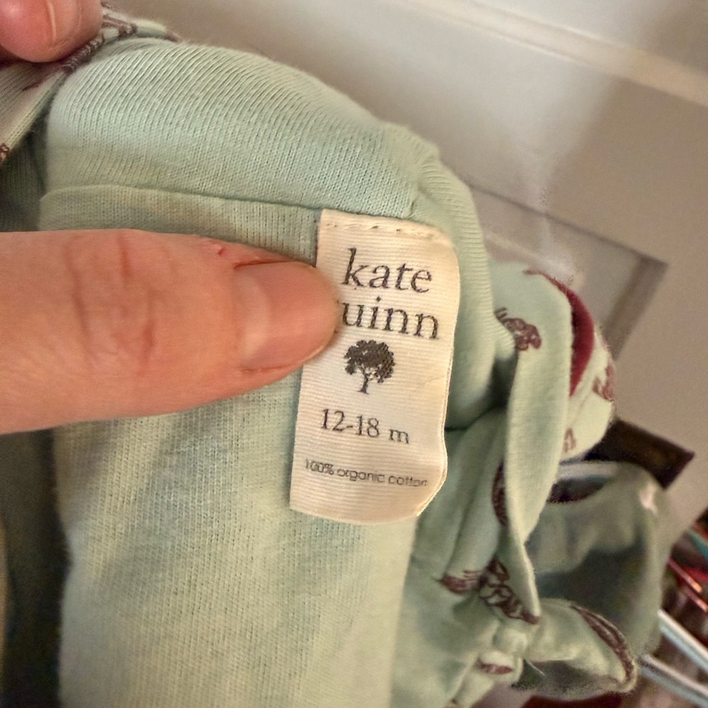 kate quinn Light blue/teal Hooded Jacket with Maroon Mermaid Print - Picture 3 of 3